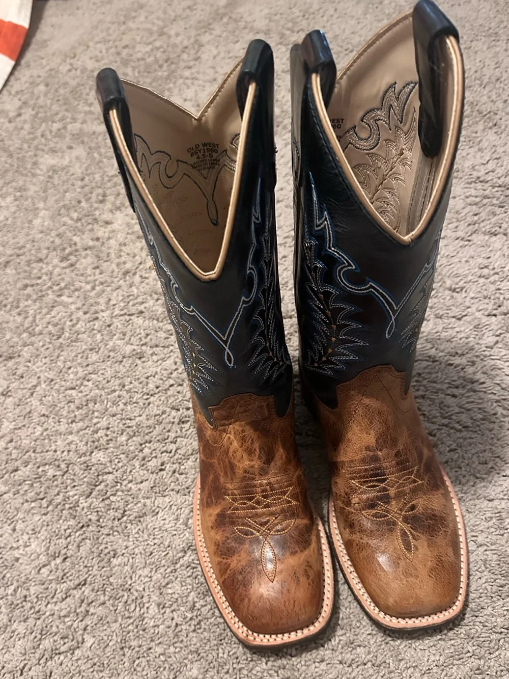 Old West Boy’s Western Boots - Size 4.5